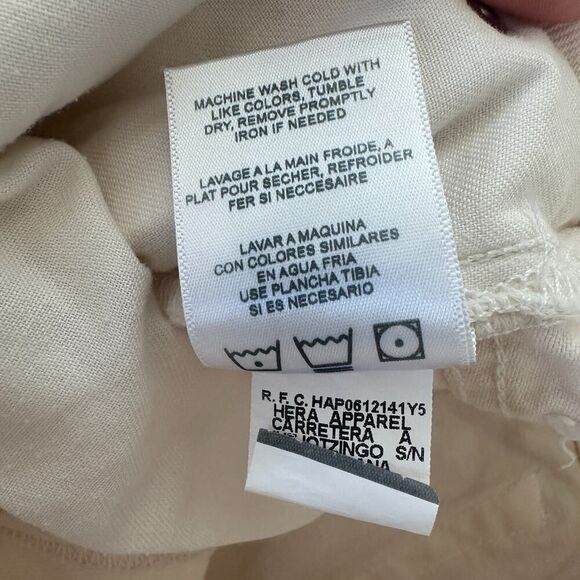 Re/Done Jeans Womens 29 Bootcut High Waist 70s Crop Boot Cream White Minimalist - Picture 7 of 13